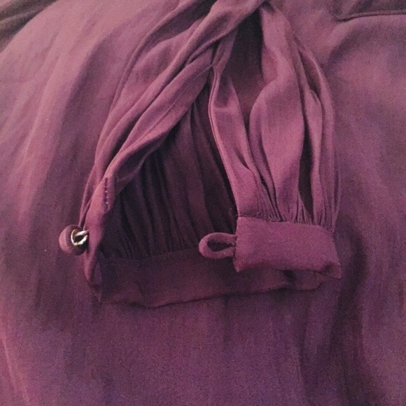 Wilfred Maroon High Neck Dress - Picture 9 of 9